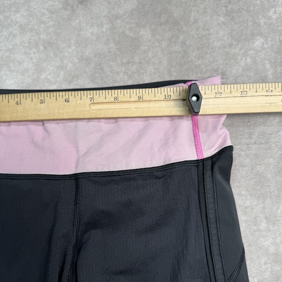Lululemon Leggings Size 4 21" Inseam Yoga Workout Pink Black ** - Picture 8 of 13